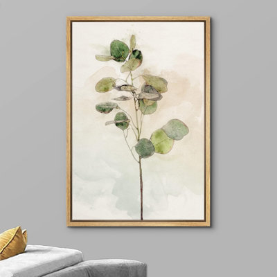 Minimal Botanical " Pastel Watercolor Light & Dark Plant Floral Botanical Modern Art "