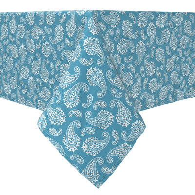 Square Paisley Cotton Twill Tablecloth