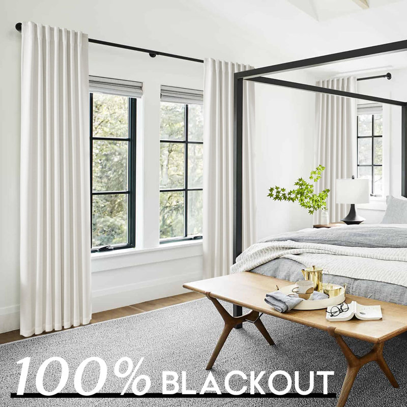 Boho Curtains 2 Panels,Blackout Curtains For Bedroom,70 Inch Extra Wide Black Out Large Window Linen Curtain Drapes ,70 Width By 90In Length,Cream
