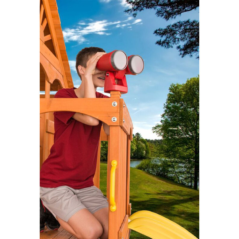 Plastic Playset Binoculars, Red
