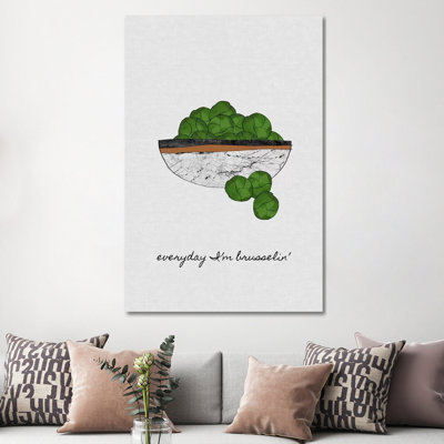 Everyday I'm Brusselin' by Orara Studio - Wrapped Canvas Print