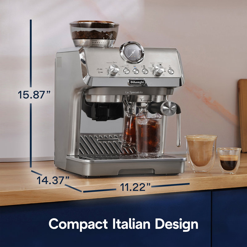 De'Longhi La Specialista Arte Evo 15-Bar Espresso Machine with Cold Brew and Built-In Grinder
