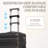 3-Piece ABS Spinner Trunk Set – Nested Carry-On & Checked Trunks With Combination Lock, Durable Hard-Side Travel Set