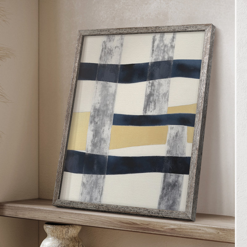 ABSTRACT Series DCCDXCV III, reproduction d'art encadrée - bois massif, H 15 po x l 12 po