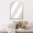 Nuvelle Arch Top Gold Metal Framed Wall Mirror | Studded |
