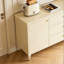 Simple Cream Style Solid Wood Sideboard-129157008