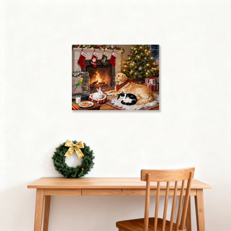 Art animalier sur toile, H 24 po x l 36 po