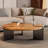 Light luxury walnut-colored coffee table-1105316592