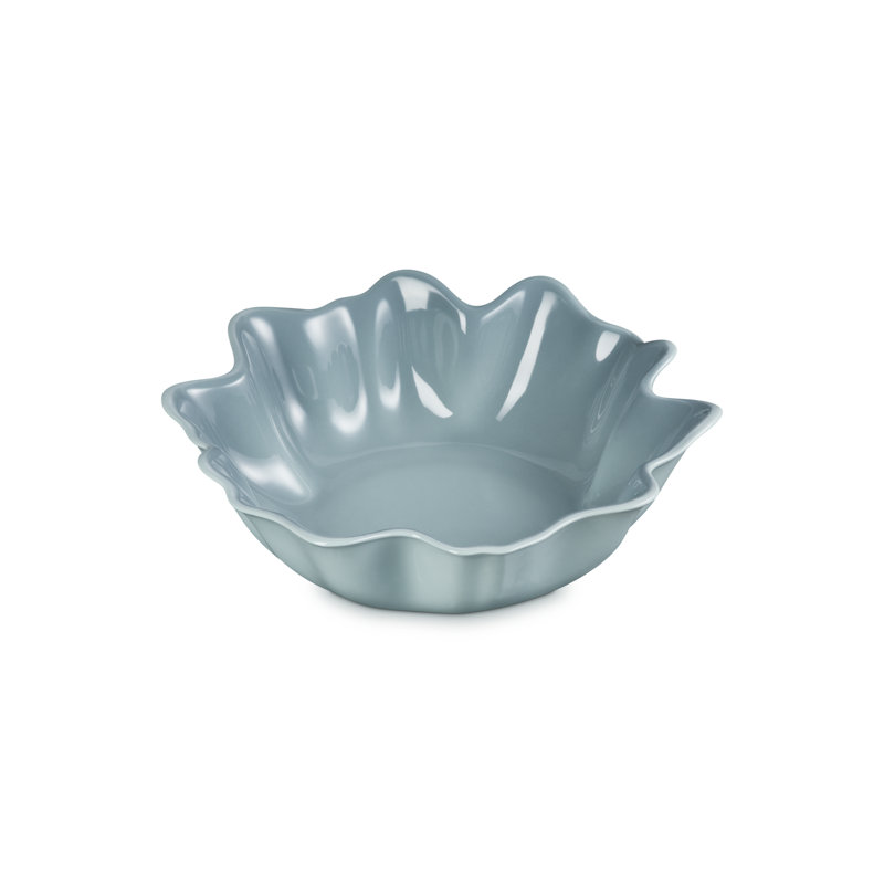 Le Creuset Stoneware Iris Serving Bowl 15 In. - Shell Pink, Green