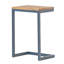 Table d'appoint moyenne - surface en sapin naturel et élément en métal avec des matériaux en fer