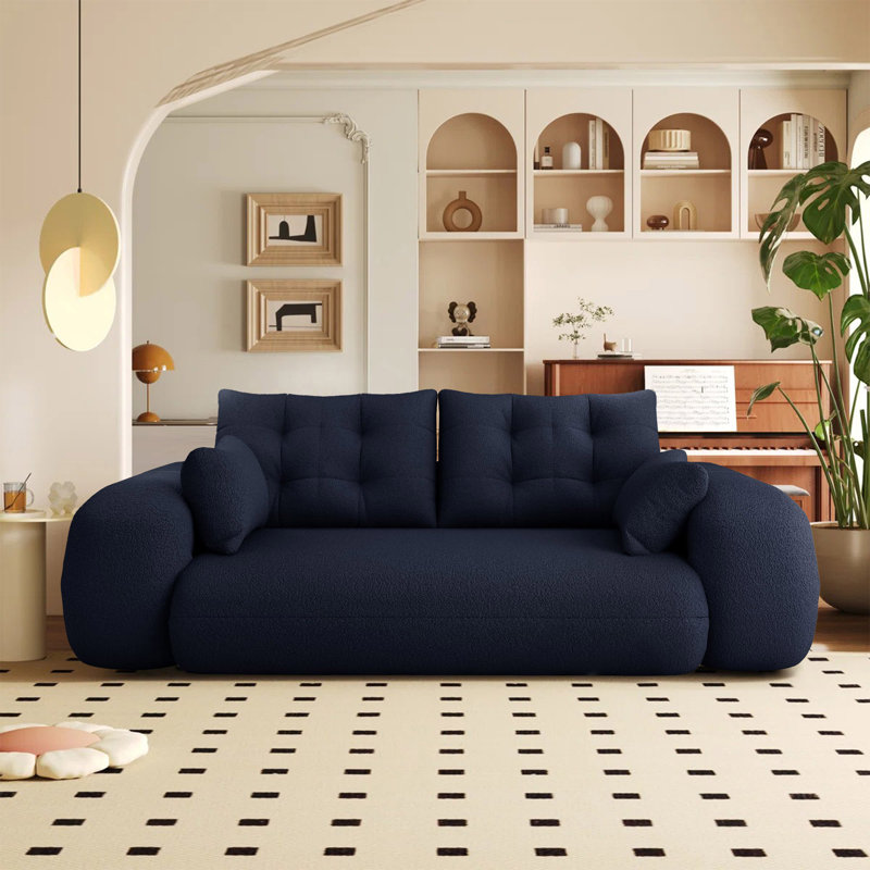Human Modern Multifunctional Compression Sofa Bed Expandable Design Comfortable Support Space Saving Living Room And Bedroom Dual Use