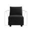 Pashko Velvet Slipper Chair-435407479
