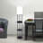 Rousey 66.5'' Black Column Floor Lamp with USB and Outlet