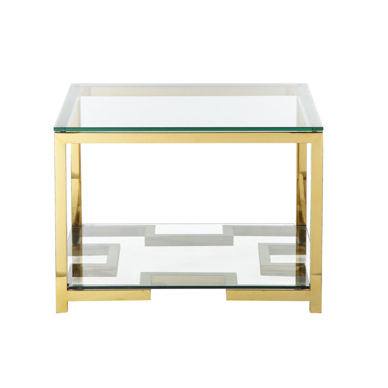 Beeler Glass Top End Table