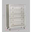 Commode de chambre à coucher 1 tiroir 5 pièces Glam