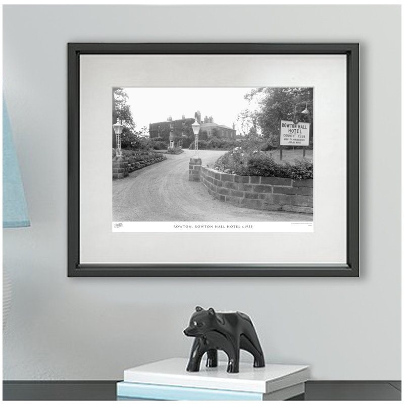 Rowton, Rowton Hall Hotel C1955 - Single Picture Frame Print, 60cm H x 80cm W x 2.3cm D