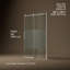 Composé de 78 po Porte de douche coulissante avec verre de 3/8 po d'épaisseur-88710078