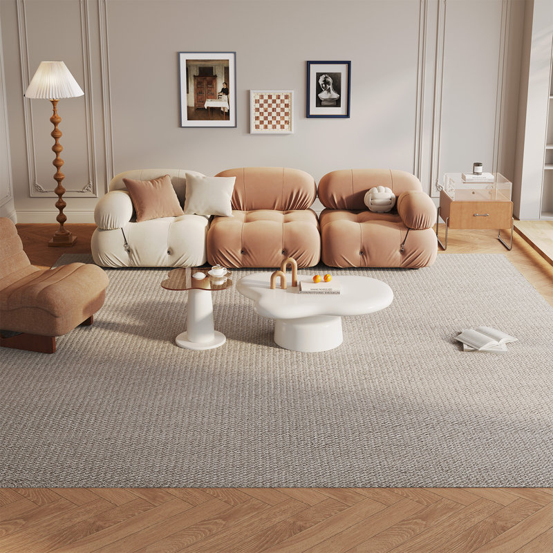 Nesting Coffee Table,Irregular Coffee Table and Side Table for Living Room, Bedroom, Office