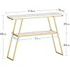 Console Table With Open Shelf, Narrow Entry Table Hallway Table Sofa Side Table With Storage Shelves For Living Room, Entryway