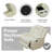 Power Recliner Sofa Chair W/ Storage and USB for Living Room,Leather, White
