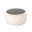 Repose-pieds beige avec rangement en velours