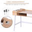 Carys Metal Base Writing Desk