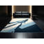 Tapis moelleux moelleux de style fusée de fusée moderne Eddleman - bleu ciel-852247726