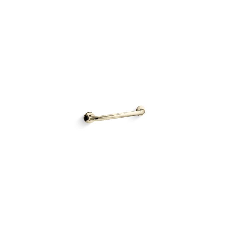 Contemporary Grab Bar, 18"W, Vibrant French Gold