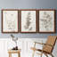 Neutral Botanical Study IV - Ensemble de 3 peintures sur toile encadrées-95259184-95259189