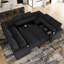 Canapé-lit modulaire en chenille avec rangement Anjanette-1125681375