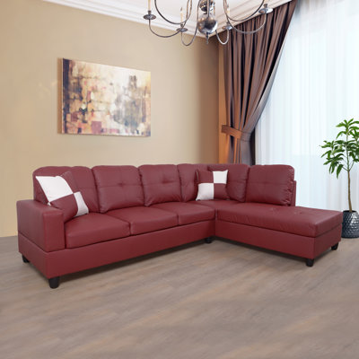 Canapé modulaire en cuir 2 pièces Aashild