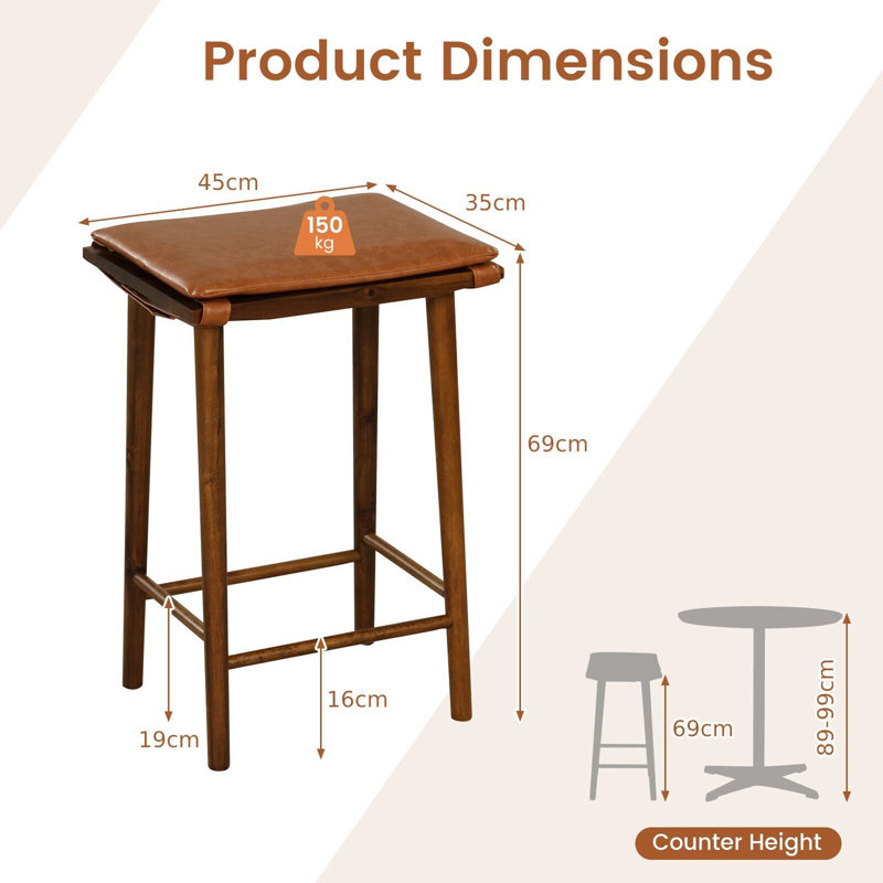 Kya Upholstered Counter Stool