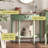 Modern Farmhouse Green Solid Wood Console Table