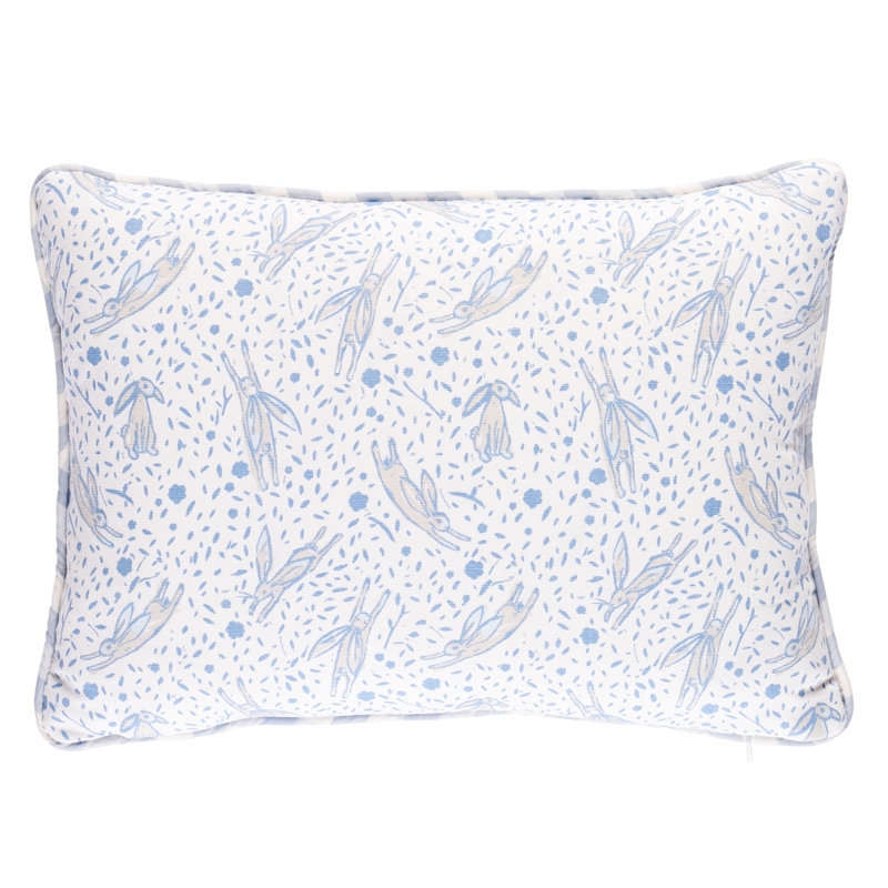 Coussin Schumacher x Marie-Chantal, Bleu, H 12 po x l 18 po