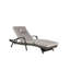 Ensemble de 2 chaises longues d'extérieur en osier avec coussins, chaise longue inclinable en osier-134933689