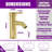 Single hole 1-handle WaterSense Low-arc Commercial/Residential Handle Bathroom Sink Faucet with Drain-97891402