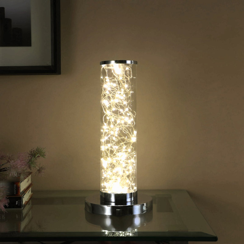Lampe sur pied colonne en métal noir