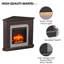 FLAMME Howick Corner Electric Fireplace with surround with 2kW Fireplace Heater White Multiple Colours Available-1943610997