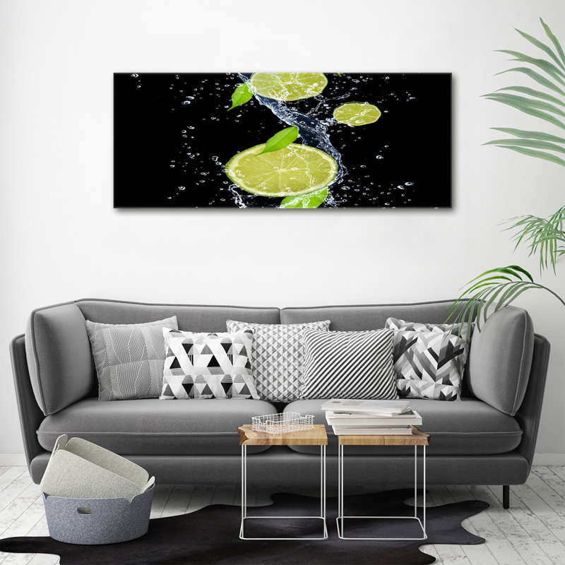 Limes And Water - Wrapped Canvas Print