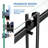 56-60"W X 70"H Frameless Double Sliding Shower Door,5/16" (8Mm) Thick SGCC Tempered Clear Glass,Double Side Easy Clean Coat,Matte Black Nickel Finished With Buffer-119869659