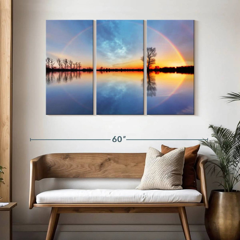 Kerrick Sunset Rainbow Reflection, 32" H x 50" W