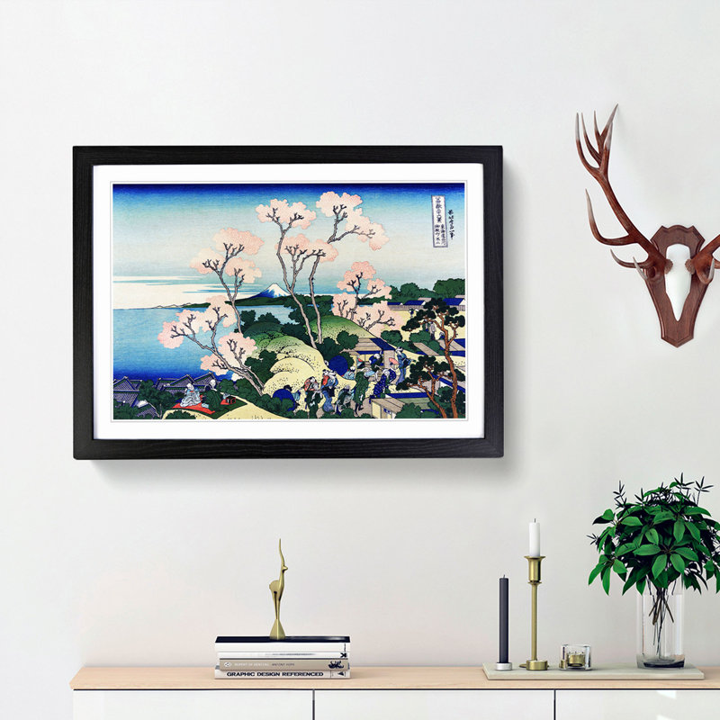 Goten-Yama Hill, Shinagawa on the Tokaido by Katsushika Hokusai - Picture Frame Painting Print, 48cm H x 65cm W x 2cm D