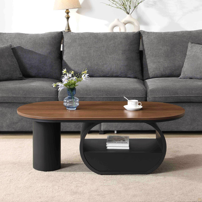 Table basse ovale Luxury Luxury, Brown