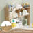 37’’ Desktop Bookshelf, 3-Tier Desk Storage Organizer, Multipurpose Wood Desktop Rack-328754092