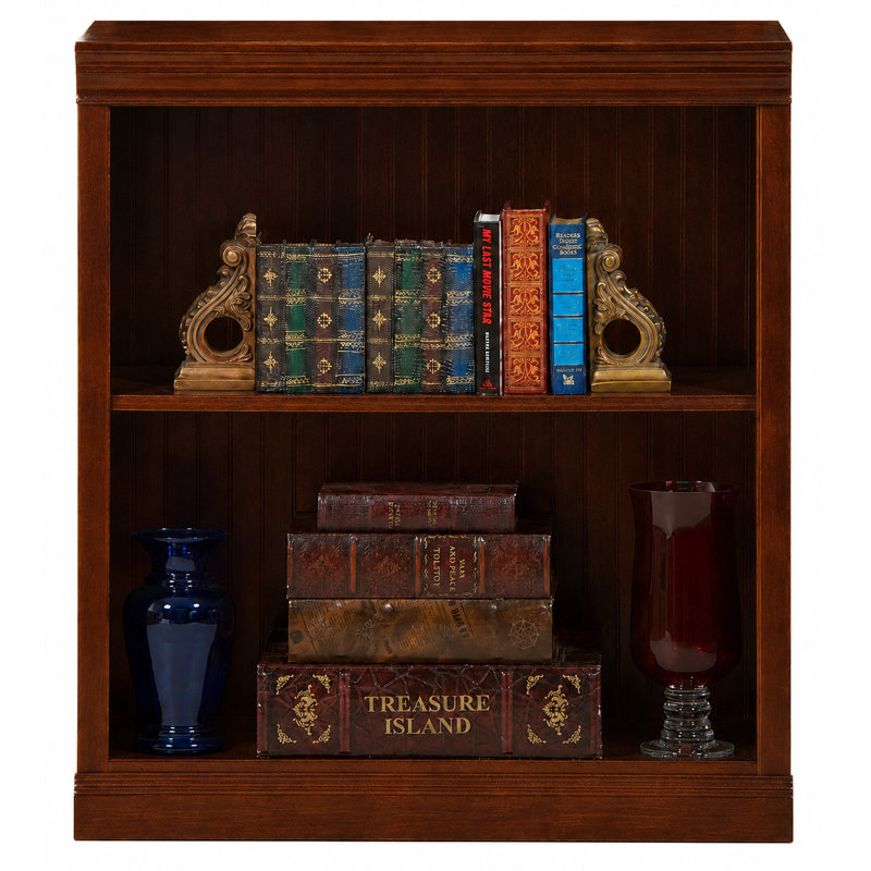 Sherita Bookcase, Concord Cherry, (1 Shelf) 36” H x 32” W x 14.25” D
