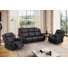 3 Piece Faux Leather Reclining Living Room Set