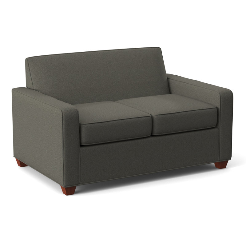 Avery 56" Square Arm Loveseat, BM Cherry, Dorset Ash