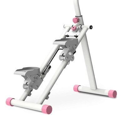 Équipement d'escalade d'exercice complet pour le corps d'escalier avec cadre stable et guidon réglable