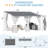 White Hard Top Lean To Gazebo Pergola With Curtains And Mosquito Netting-123829699