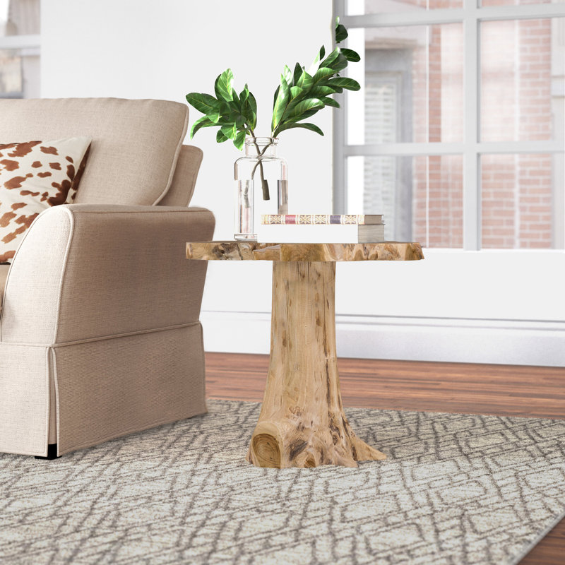 Lunenburg Solid Wood End Table, Natural